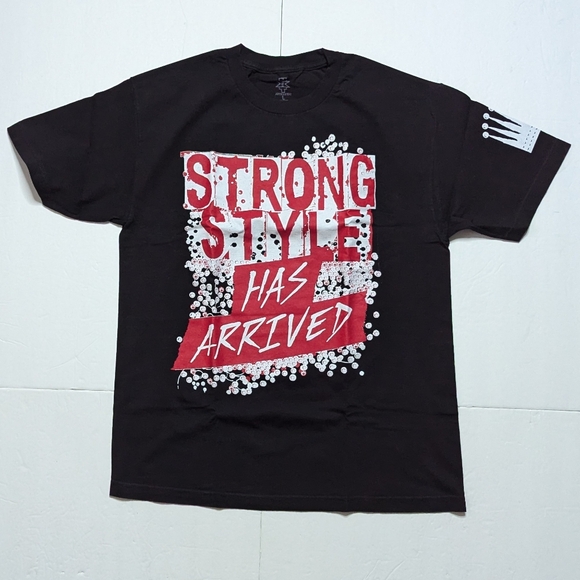 Shinsuke Nakamura Strong Style has Arrived shirt. Men's Large. NXT WWE NJPW used - Picture 1 of 9